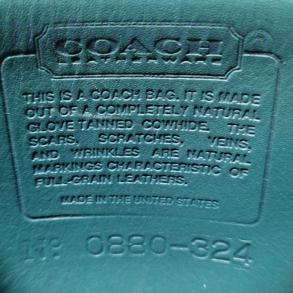 SOLD!!! Mint- Jade, Vintage Unisex Coach Mini Belt Bag #9826 - Picture 9 of 10